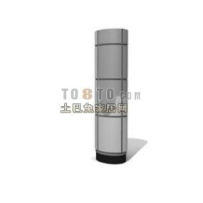 Cylinder Aluminum Pillar Column 3d model