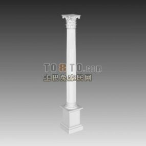European Classic Rome Column Component 3d-model