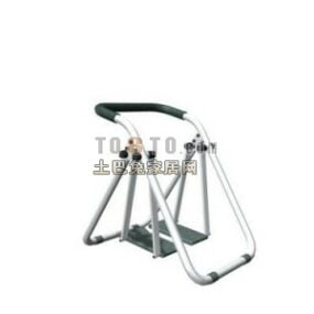 Μοντερνισμός Curved Arms Chair 3d μοντέλο