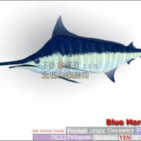 Modelo 3d de animal de peixe-espada