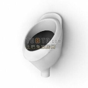 Urinoir moderne sanitaire de toilette modèle 3D