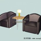 Office Furniture Two Armchair With Tea Table