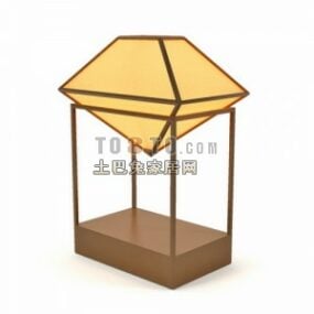 Modernism Premium Lamp Brass Frame 3d model