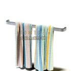 Colorful Towels With Bar Hanger