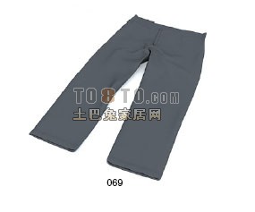 Jean Pantolon Adam Modası 3d model
