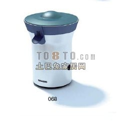 Chrome Pot Household Appliance 3d model