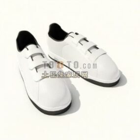 白い女性の靴3Dモデル