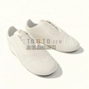 Fashion Women Shoes White Color 3d model