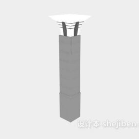 Décoration de colonne de jardin modèle 3D