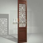 Asian Door With Carved Frame