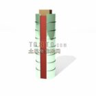 Cylinder Column With Aluminum Cover