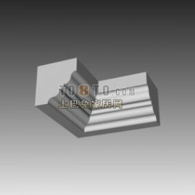نموذج ثلاثي الأبعاد لسقف صب الزاوية
