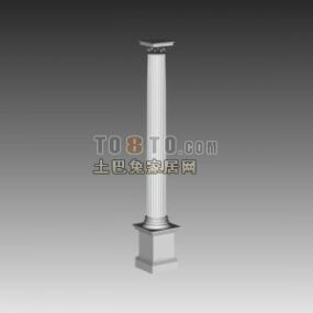 Cylinder Column For Construction 3d model