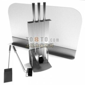 Kitchen Inox Utensil Accessories 3d model