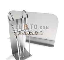 Kitchen Stainless Steel Holder 3d model