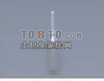 Modelo 3d de garrafa de vidro para dispositivo médico