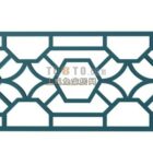 Iron Green Painted Frame Decoration