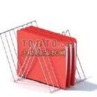 Office Supplies Folder With Wire Rack