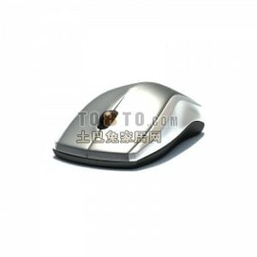 Silver Pc Mouse 3d model