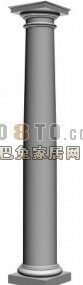 European Column Cylinder Column 3d model