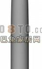 Круглая стальная колонна, окрашенная в серый цвет