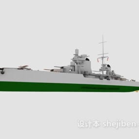 Warship Military Weapon 3d model