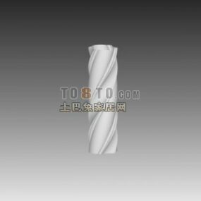 Twist Cylinder Column 3d model