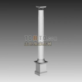 Rome Style Construction Column 3d model