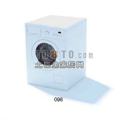 Home Washing Machine White Color 3d model