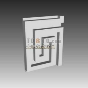 Frame Decoration Maze Shape 3d model