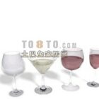 भरा हुआ वाइन ग्लास सेट