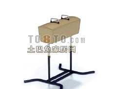 Gym Steel Chair, Sport Equipment 3d model