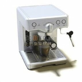 ماكينة تحضير القهوة مع فنجان القهوة موديل 3D