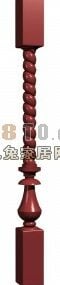 Τρισδιάστατο μοντέλο κινεζικού κιγκλιδώματος κουπαστή