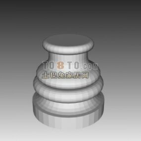 Cylinder Base Column 3d model