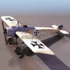 Ww1 Propeller-Kampfflugzeug 3D-Modell
