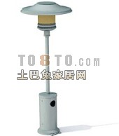 Park Lamp With Cover 3d model