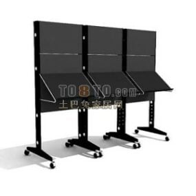 Board With Stand Office Furniture 3d model
