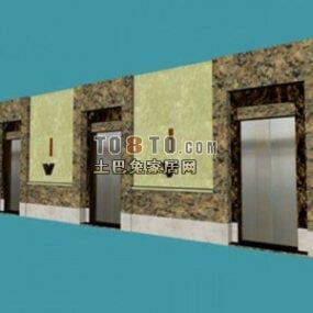 Elevator Corridor Office Furniture 3d model