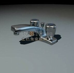 Køkken enkeltgrebs håndvask armatur 3d model