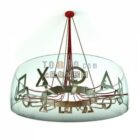 Circle Glass Lamp