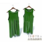 Зеленое платье с вешалкой