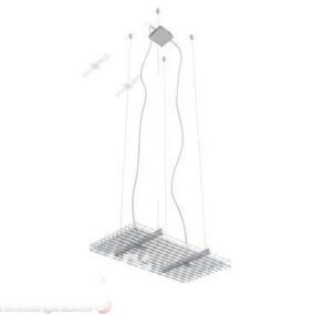 Lampe à suspension de plafond avec fil modèle 3D
