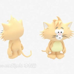 Dětská hračka kreslená kočka 3D model