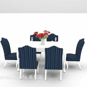 White European Dinning Table 3d model
