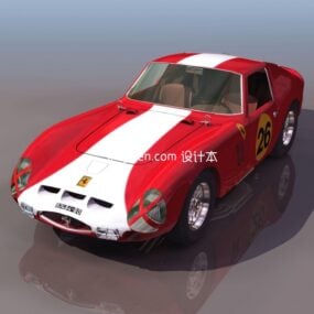 Nowoczesny model samochodu wyścigowego Ferrari 3D