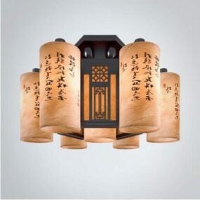 Chińska lampa sufitowa w stylu vintage Model 3D