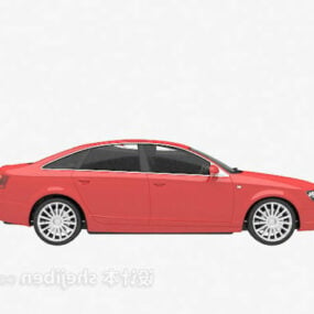 Voiture Audi peinte en rouge modèle 3D