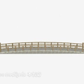 Kinesisk Stone Bridge 3d-modell