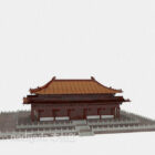 Forntida kinesisk slottbyggnad